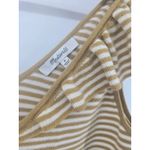 Madewell  Striped Ruffle V Neck Sleeveless Knit Top Women Medium Photo 2
