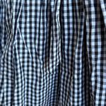 Max Studio Black White Gingham check circle twirl high low asymmetrical skirt M Photo 1