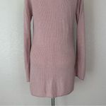 Philosophy Cashmere Blend Dusty Pink Open Front Long Cardigan, Sz Medium Photo 8