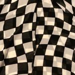 Forever 21 Black And White Checkered Mesh Long Sleeve Photo 2