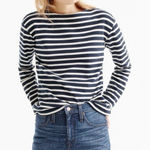 J.Crew Dark Wash Raw Hem Fold Over High Rise Denim Shorts Size 33 Photo 0