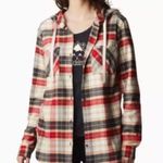 Columbia plaid flannel hoodie drawstring long sleeve shirt Size 1X Photo 12