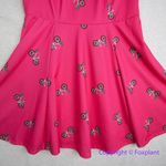 Unique Vintage X GB Sunflower Bikes Pink Fit-And-Flare Dress, size 1X Photo 3