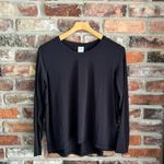 Athleta  Black Modal Long Sleeve Shirt Top Photo 1