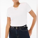 J.Crew NWT  Women’s Essential short-sleeve crewneck tee - XXS - White Photo 1