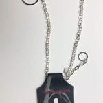 Material Girl  Silver Colored Chain Necklace with Circle Charms Lobster Clasp NWT Photo 2