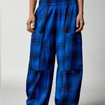 BDG Blue and Black Mae Flannel Pants Size XS Photo 2