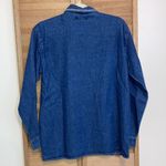 NWT REGATTA embroidered denim long sleeve button down shirt size small Blue Photo 4