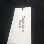Calvin Klein Brand New zip-up ribbed mini dress Size XL X-Large black logo Photo 8