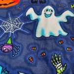 Peaches Uniforms Halloween Scrub Top Blue Size 2X Photo 2
