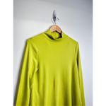 Chico's Chico’s Shirt Womens Long Sleeve Pima Cotton Green Avocado Turtleneck Small Photo 2