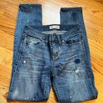 Madewell paint splatter skinny jeans size 26 Photo 0