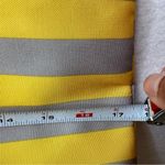 Vintage New Lancôme Tote with Stripes Cosmetic traveler Beauty Bag Yellow Photo 7