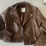 Abercrombie & Fitch Abercrombie Leather Jacket Photo 0