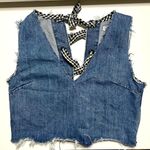 ZARA Denim Cropped Top Photo 0