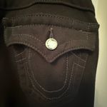 True Religion black pants with crystal like buttons. Photo 4