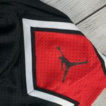 Jordan black red mesh standard fit basketball shorts size 1X Photo 4