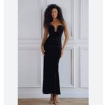 Bardot  Elvira Velvet Maxi Dress in Chocolate Photo 3