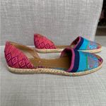 Anthropologie Blue and Pink Espadrille Shoes with Vibrant Style Photo 1