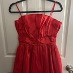 idem Ditto Red Ruffle Strapless Mini Dress Photo 0