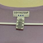 Covington  Lavender Open-Front Cardigan Photo 3