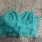 Free People  Intimately cropped corset ruffle lace top  Photo 1