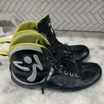 Zumba Fitness High Top Dance Sneakers Black Neon Yellow Women’s Size 7 Photo 2