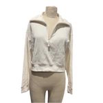 Stars Above  Womens Waffle Knit Quarter Zip Cozy Pullover In White Women’s Xs New Photo 1