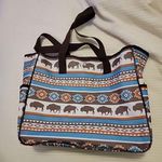 St. Labre Indian School Bag Tote Never Used Buffalo Aztec Native American Photo 1