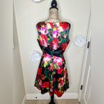 Boston Proper Fit & Flare Jungle Rose Print Sleeveless Dress in Size 12 Photo 8