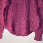 SO Gooos For Life Knitted Sweater Women Size Large Burgundy & Pink Photo 2