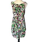 Moulinette Soeurs  Dress Womens Size 8 Black Floral Tiered Scoop Neck Bohemian Photo 2