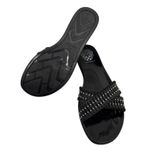 Vince Camuto Shoes Black Crossband Jelly Slide Sandals Size Women's 7 Photo 3