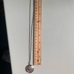 Vintage Silver Photo Locket Necklace Floral Sterling 24” Photo 4