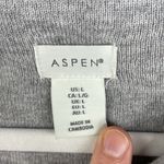 Aspen Cowl Neck Sweater Grey Chevron size Large White Photo 8