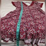 Free People NWOT  Sweet Talker Mini Floral Dress Women's Large Red/White Photo 6