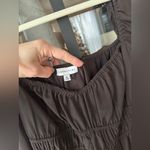 Gianni Bini  mini dress long sleeve babydoll shirred espresso chocolate Photo 2