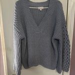 Pink Lily Blue V-Neck Chunky Knit Sweater SzM
NWOT Photo 0