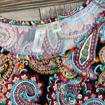 Tacera  Paisley Print Ruffle Sleeve Dress size 2X Photo 3