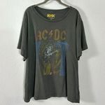 Lucky Brand  AC/DC Studded Cotton Boyfriend Graphic Band Tee T-Shirt XXL Retro Photo 3