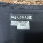 Basil & Maude Size 8 Black Blue Sequin Midi Skirt Boho Metallic Dark Fairy Photo 3