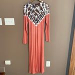 Young Fabulous and Broke  Tie Dye Long Sleeve Maxi Dress in Orange Brown Size Med‎ Photo 4