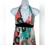 Candie's Candie’s Y2K Floral Halter Mini Dress Tropical Print Size Large Photo 2
