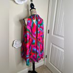 Flying Tomato NTM: Vibrant Multi Colored Halter Neck Pleated Mini Dress Sz Large Photo 12