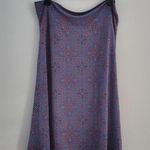 LuLaRoe Blue Red Patterned Midi Circle Skirt Size 2XL Photo 0