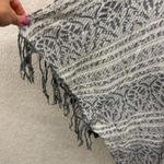 Free People  Gray Shimmer Fringe Kimono XS Photo 1