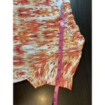 J Jill Linen Shirt Womens Small Southwestern Colorful Soft Coastal Casual Church Orange Photo 10