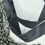 Black Multi Strand Beaded Ribbon Tie Necklace Photo 1