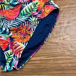 Caribbean Joe Tropical One-Piece Swimsuit Palm Cove Midnight LIKE NEW - Size 16 Photo 7