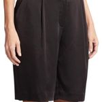 Kate Spade Black Satin Crepe Bnwt Mini/Short Short Photo 2
